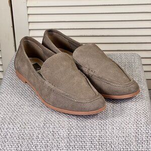 Anthropologie Dolce Vita Beny Beige Vegan Suede Leather Slip On Loafer Flats 7.5